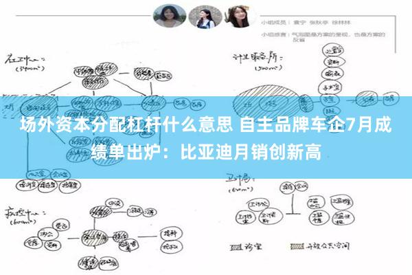 场外资本分配杠杆什么意思 自主品牌车企7月成绩单出炉：比亚迪月销创新高