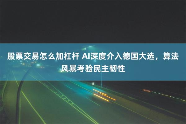 股票交易怎么加杠杆 AI深度介入德国大选，算法风暴考验民主韧性